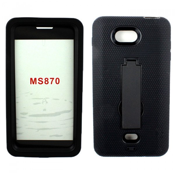 Wholesale LG Spirit 4G MS870 Armor Hybrid (Black - Black)